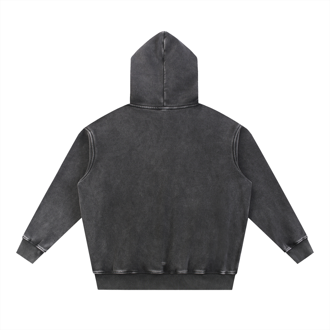 'Ninja' Snow Wash Fleece Oversize Hoodie