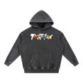 'Ninja' Snow Wash Fleece Oversize Hoodie