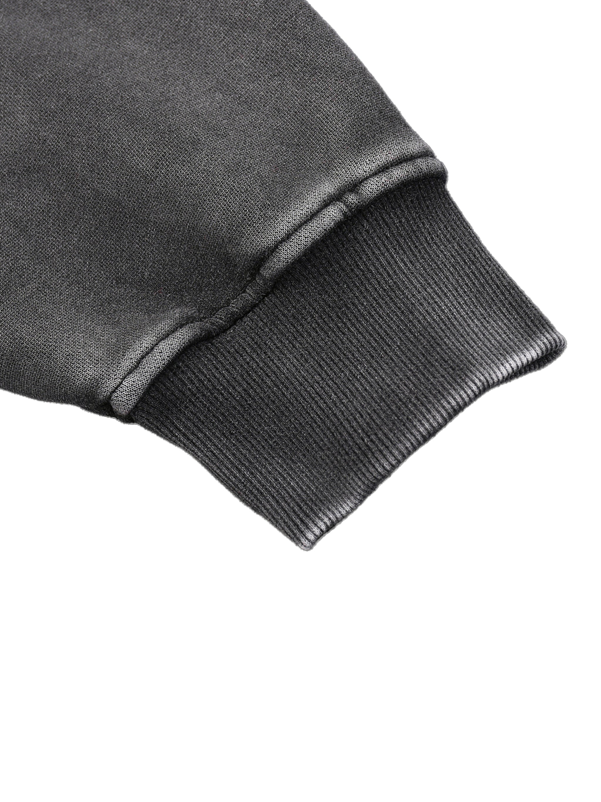 'Ninja' Snow Wash Fleece Oversize Hoodie